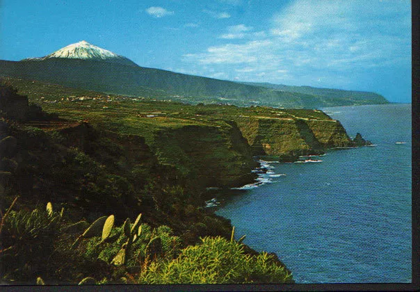 Postal Costa Norte Y Teide Tenerife Islas Canarias Postcard Postkarte    Cc02122