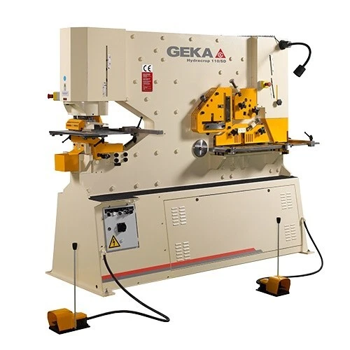 "New" Geka 120 Ton Hydracrop Hydraulic Ironworker 110S  Round Punches/Dies Cnc