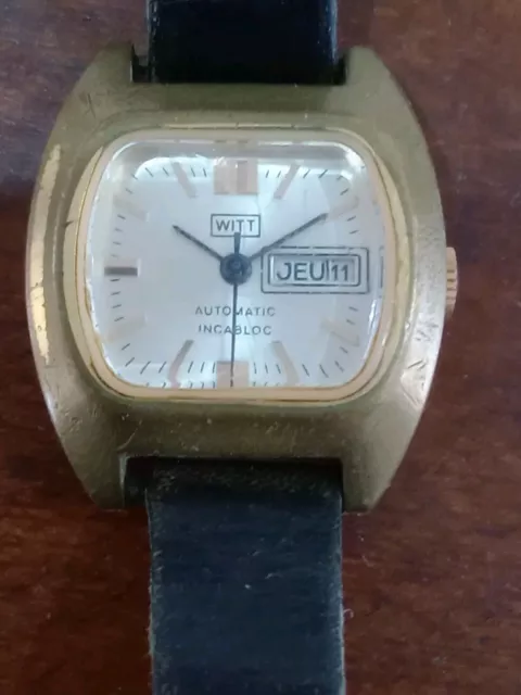 MONTRE ANCIENNE AUTOMATIQUE Witt.Watch automatic Witt vintage. EUR