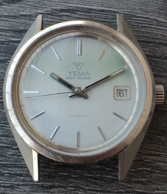 YEMA SOUS-MARINE ANCIENNE MONTRE MECANIQUE POIGNET HOMME VINTAGE WATCH