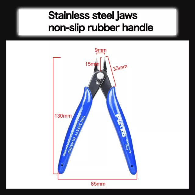 Flush Side Cutter Precision Shear Wire Snips Pliers Tool Diagonal Mini Wholesale 3