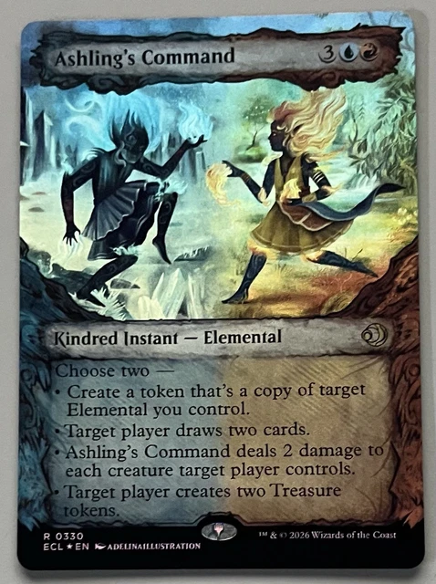 MTG LORWYN ECLIPSED Ashling’s Command Kindred Instant RARE FOIL #0330 ...
