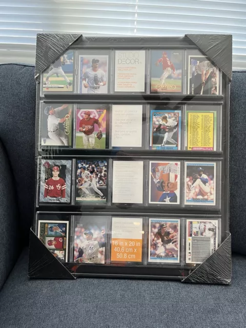 New Collector 20cards TCG Display Case 16x20 Black Hold Sports Wallet Photo