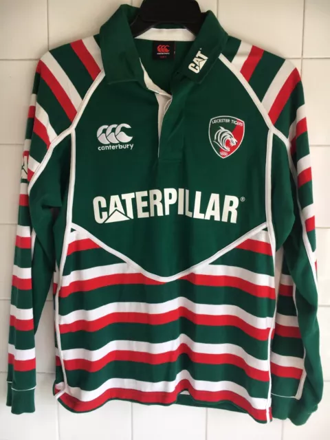 Small Leicester Tigers 2012-2013 Rugby Union Long Sleeved Jersey Rare Vintage