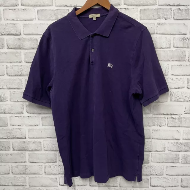 Burberry London Classic Fit Purple polo shirt Mens Size XXL