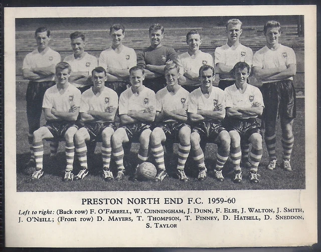 Fleetway-Football Teams 1959/60- Preston North End Fc