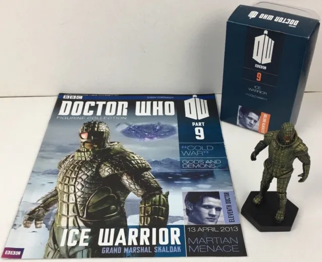 Doctor Who Figurine Collection Part 9 Ice Warrior Skaldak 4.3" 2013 MintComplete