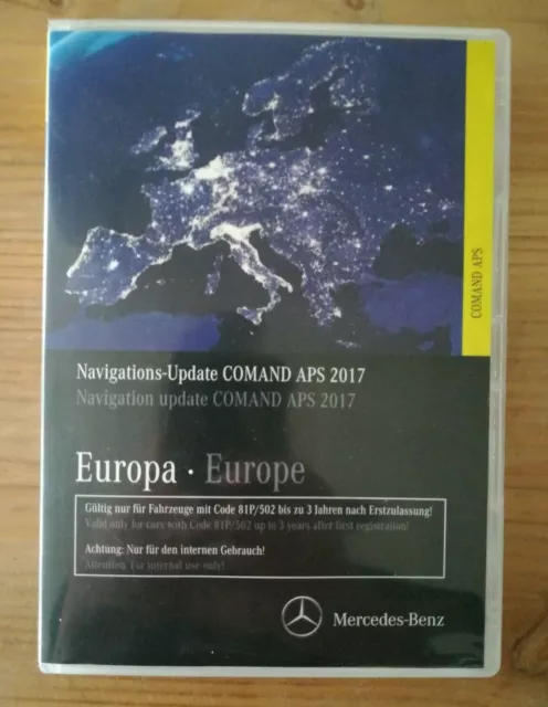 Mercedes Navigation DVD Comand Aps NTG2.5 Europe 2017 A2198272400 Version 15.0