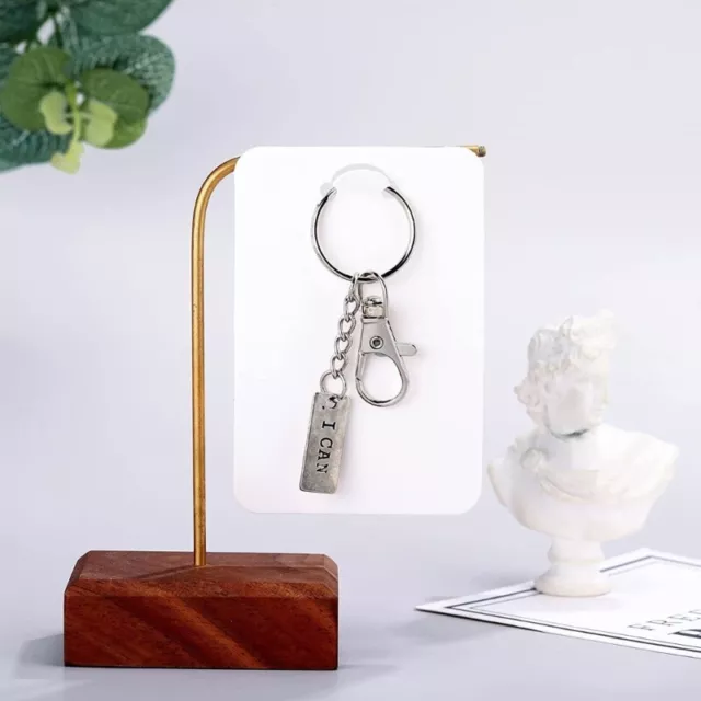 100pcs Keychain Display Cards with Self-Sealing Bags Keychain Card Holder