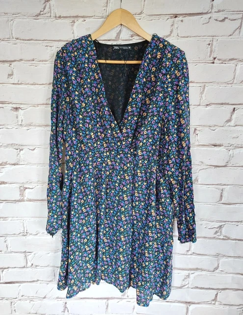 ROBE FEMME ZARA robe dress vestido Abito taille EU XXL D42 manches