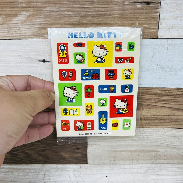 RARE VINTAGE SANRIO Original 1994 Hello Kitty Stickers Sticker Sheet