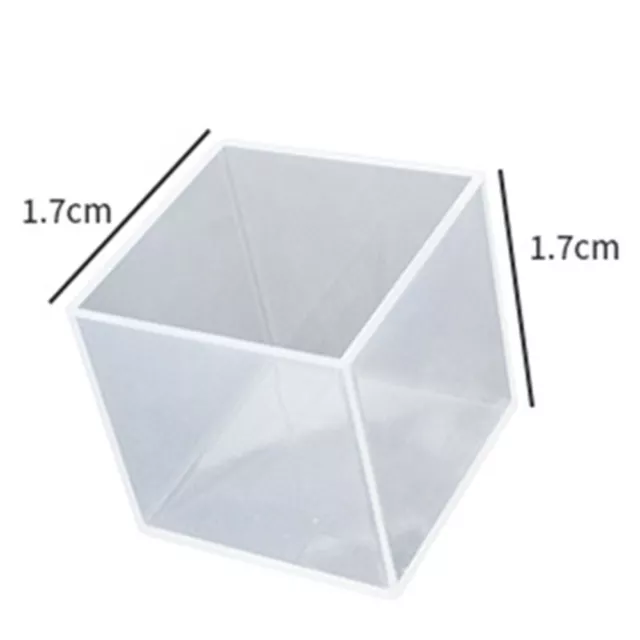Concevez vos propres ornements en cristal avec cube transparent silicone pour mo