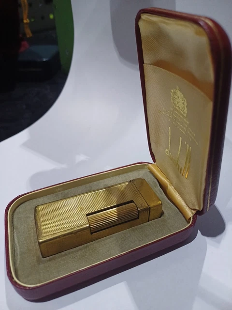 Accendino DUNHILL Placcato Oro Con Scatoletta