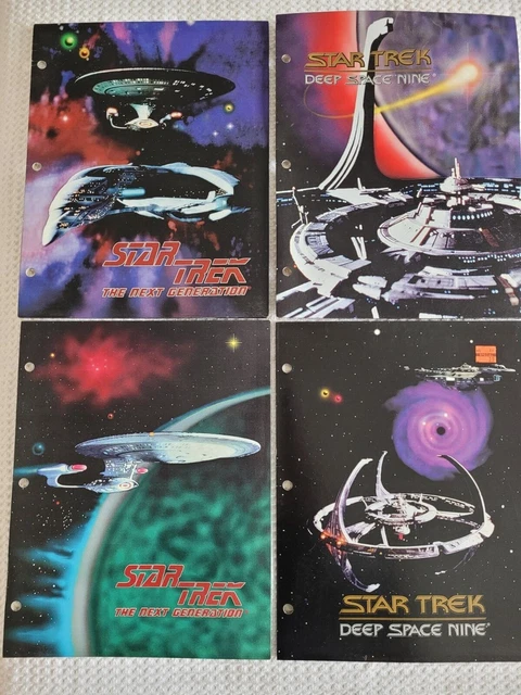 Vintage Star Trek The Next Generation and Deep Space Nine 1993 Folders