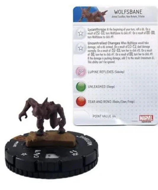 NM with Card HeroClix Wolfsbane - M15-002 Marvel Convention / Promos Marvel