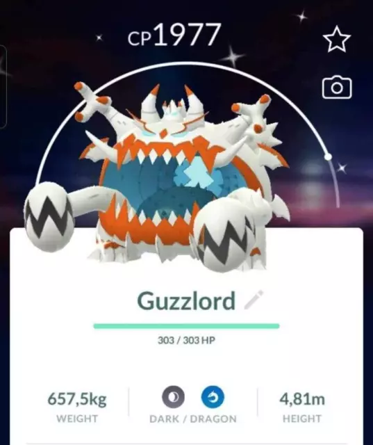 Pokémon Go - Shiny Raikou - Mini P T C - 80.000 Stardust