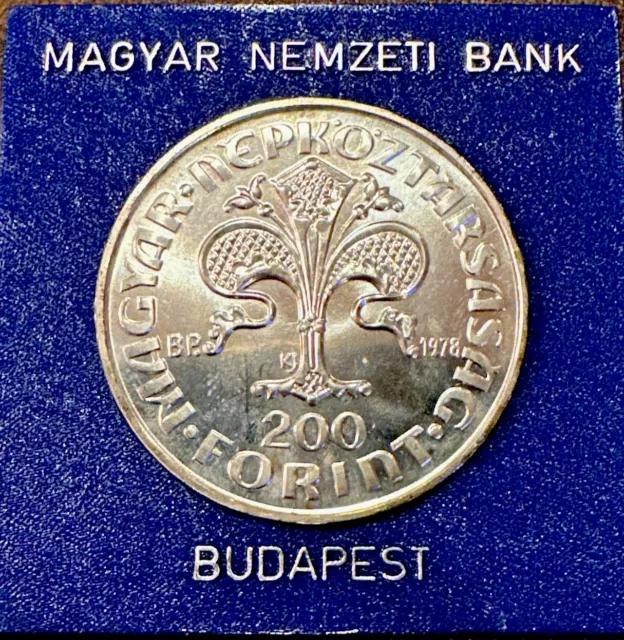 Hungary 1978 Silver 200 Forint Proof