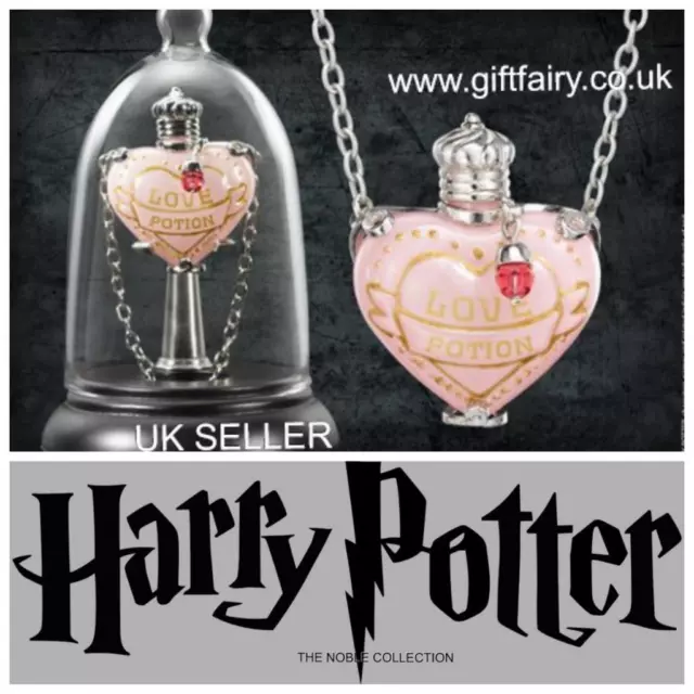 Official Genuine Harry Potter Love Potion Pendant Necklace and Display- Noble