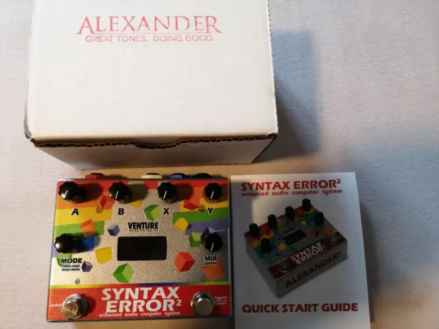 Alexander Pedals Syntax Error 2 - Time Stretch/Ring Mod/ Lofi Hall/Fuzz/Modulat.