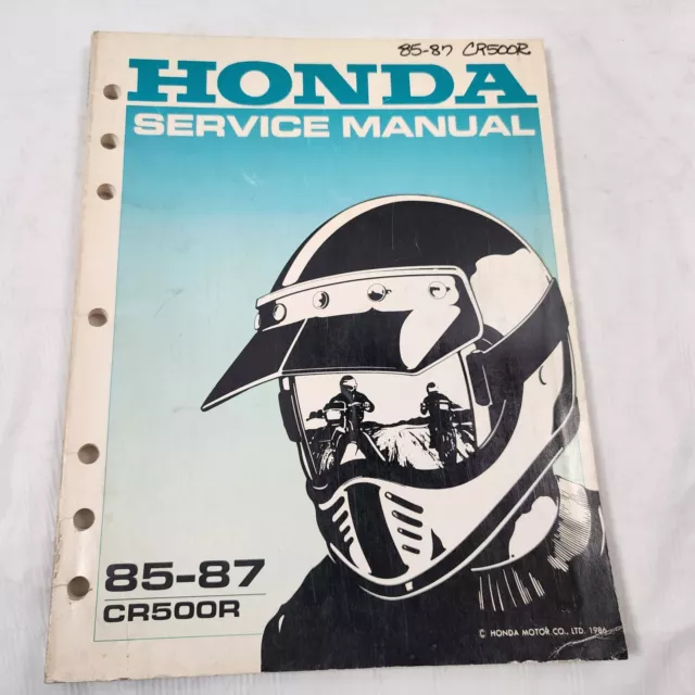 Genuine Honda Shop Service Repair Manual Book 1985 - 1987 CR500 CR 500 500R