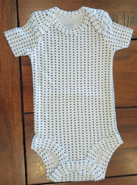 Nwot Baby Boy Clothes Just One You Carter's Preemie Black White Diamond Bodysuit
