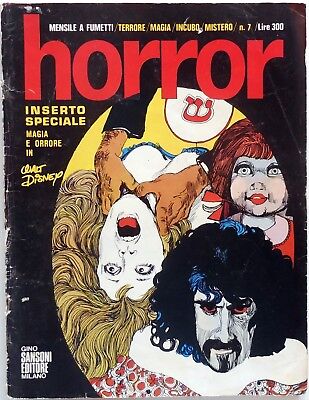Rivista Horror Anno 2 N.7 1970 Sansoni Mensile A Fumetti Inserto Disney Sciotti