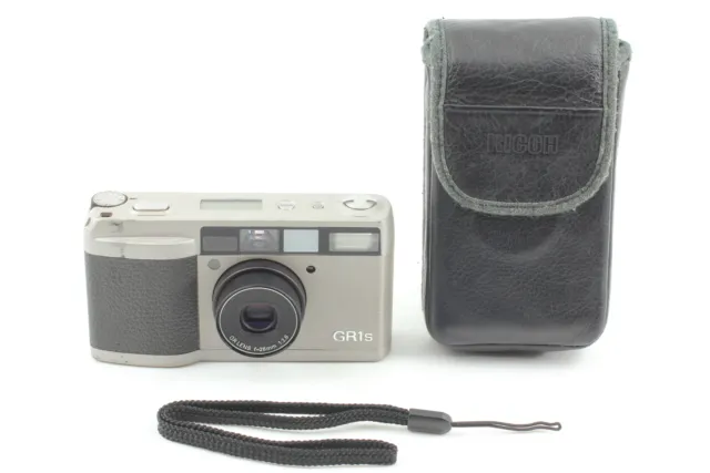 【EXC+5 Read w/ Case】 Ricoh GR1s Silver Point & Shoot 35mm Film Camera from JAPAN 2