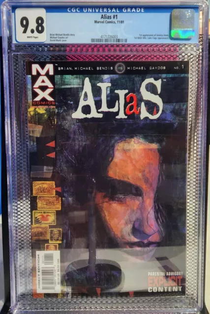 Alias #1 Cgc 9.8 1st Appearance Jessica Jones Marvel Comics Max