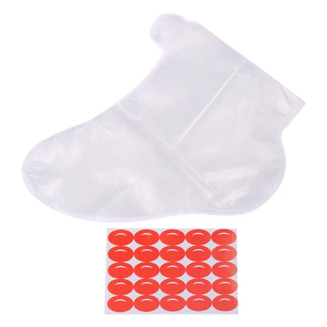 100Pcs/Bag Disposable PE Empty Foot Covers Exfoliating Foot Mask Serum Free