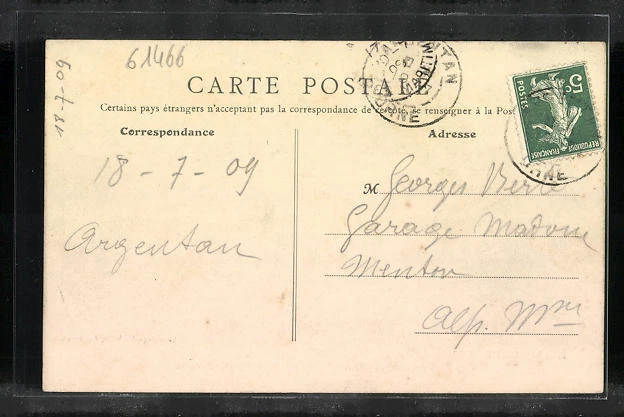 CPA Argentan, L´Orne à la Scierie de Crève Coeur 1909 2