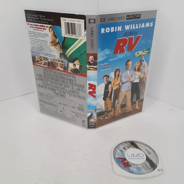 Casa rodante Robin Williams UMD videopelícula para Sony PSP limpiada y probada