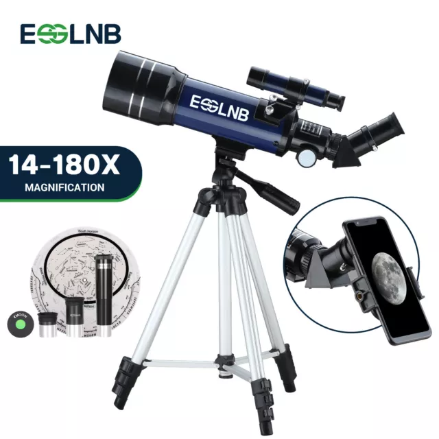 ESSLNB Kids Telescopes for Astronomy Beginners with Phone Adapter Barlow Lens