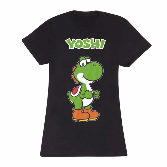 T-shirt Super Mario Yoshi Adventure - Femme - Collection DIFUZED - Neuf - Style Manga Japonais