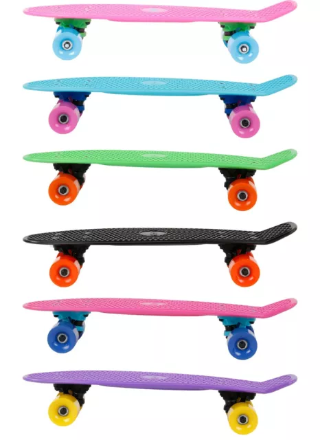 22" Mini Skateboard Fun Board Penny Board Pennyboard 57 cm ABEC-7 Lager Retro