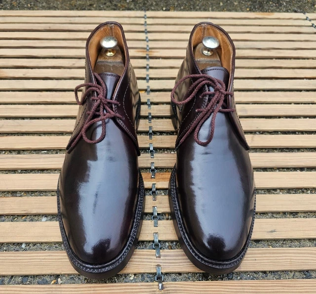 BOOTS ALDEN 1339 Plain Toe shell cordovan us8C/E - uk 7 41 eu excellent ...