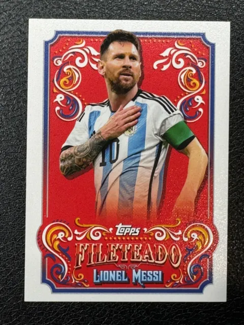 2023 Topps Argentina Fileteado Soccer First Team Lionel Messi