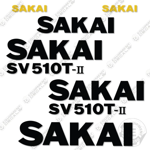 Sakai SV510T-II Decal Kit Roller - 7 YEAR OUTDOOR 3M VINYL!