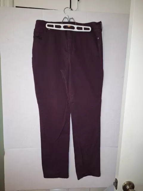 Bandolino "AMY" Womens Size 14 Purple Straight Leg Stretch Jeans