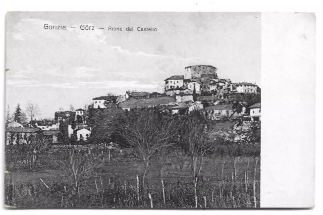 CARTOLINA DI GORIZIA ,GORZ - RIONE DEL CASTELLO non viaggiata 1910 Ca.