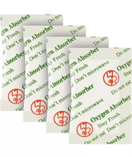 O2frepak 200CC100-Pack Food Grade Oxygen Absorbers Packets-LongTerm Food Storage