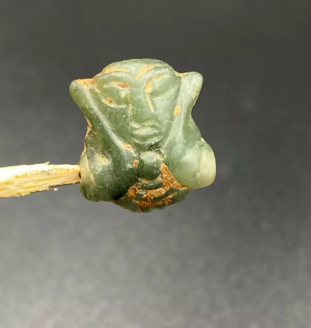 Ancient South East Asian Burmese Pagan Dynasty Antiquities Glass Amulet Old Bead 8