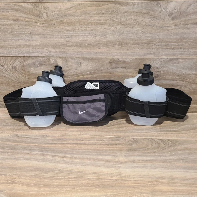 Nike 4/6 oz Bottles Running Hydration Belt Pockets Adjustable 10k Marathon Nike 4/6 oz Bottles Running Hydration Belt Pockets Adjustable 10k Marathon