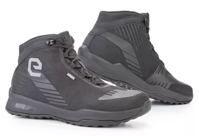 Eleveit Town Wp Black Taglia 44 Us 10 Scarpa Moto Impermeabile Sneakers Trekking