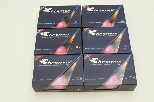 NEW CHROMAX TITANIUM Metallic Ix Mixed Colors Golf Ball 3 Dozen 36 Golf