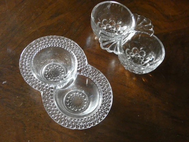 Lot De 2 Broches Fantaisies Vintage En Verre Strass - Années 1950 - Occasion