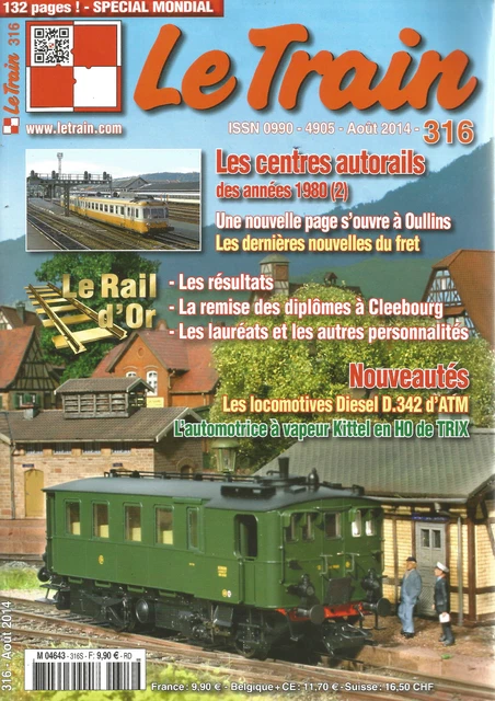 Revue Trains N°36 - Le Blanc Argent, Ligne NICE-CONI, Occasion état BEG
