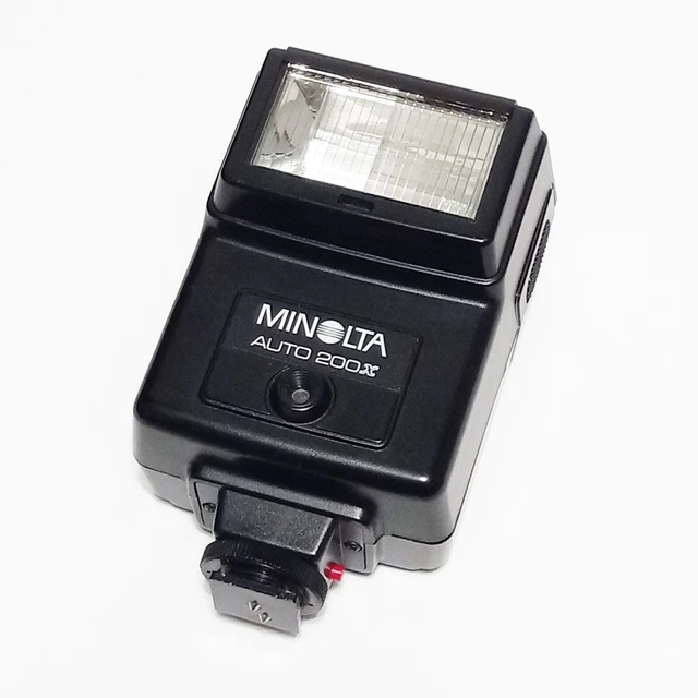 Minolta Auto Electroflash 200X Shoe Mount Flash w/ Case & Manual