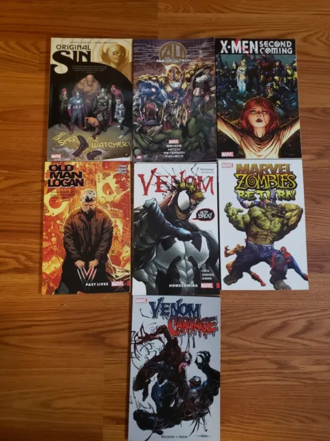 Marvel TPB Lot Venom Vol 1, Age Of Ultron,and more X-men Great Reads
