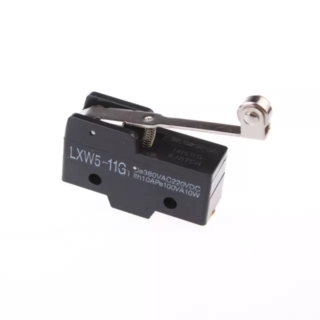 AC 380V DC 250V 10A SPDT Momentary Roller Lever Limit Switch LXW5-11G1