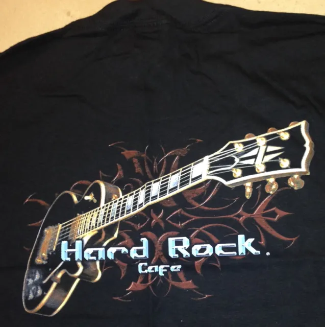 Hard Rock Cafe Orlando Tribale Chitarra Hrc Logo Nero T-Shirt da Uomo M W / Tag